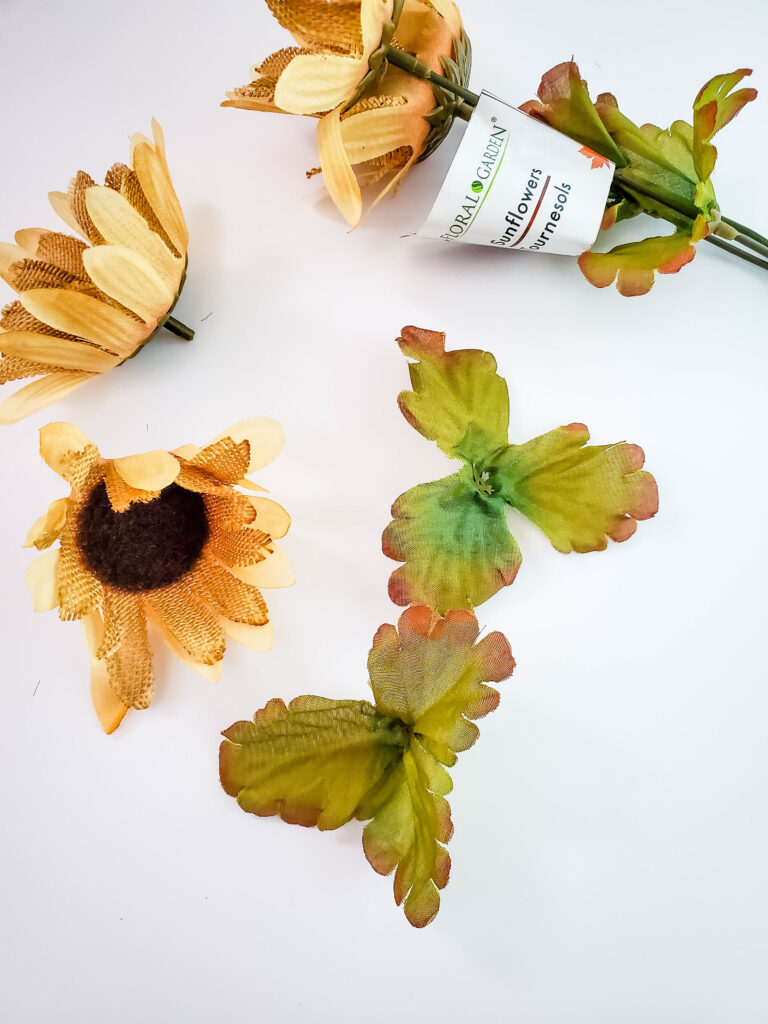 removing the leaves Wooden Block Pumpkins