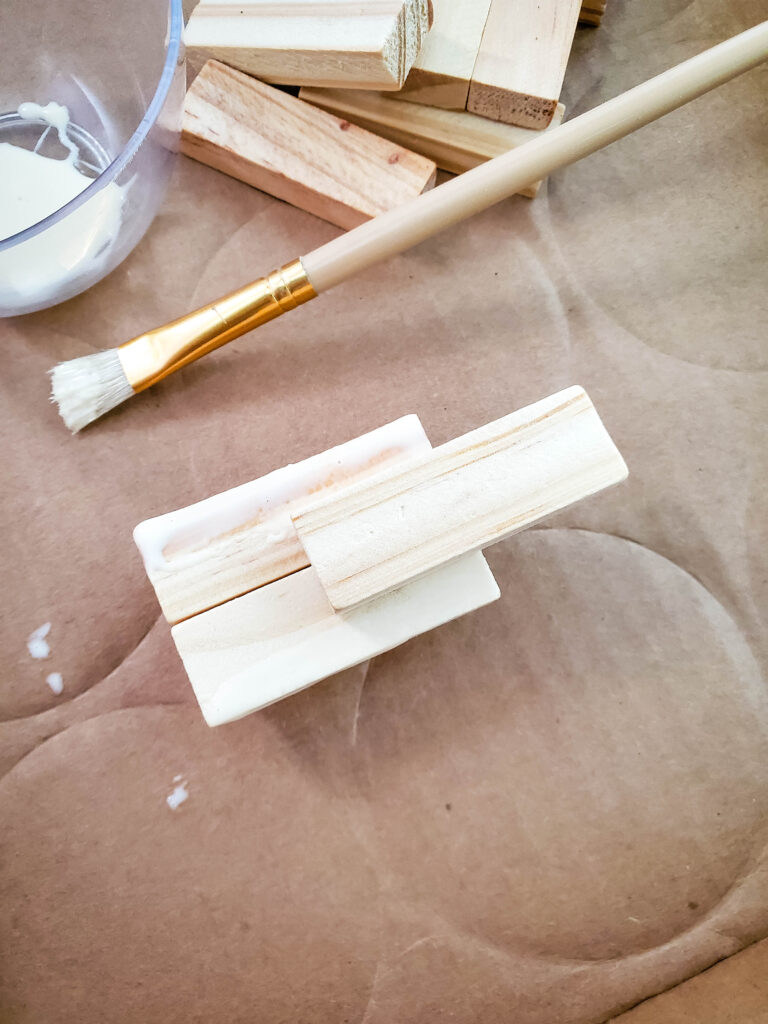 Wooden Block Pumpkins step 4