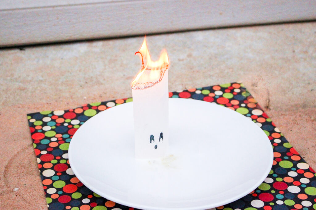 lighting up the ghost tea bags