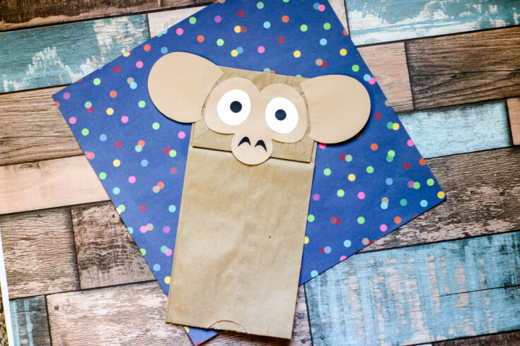 Monkey Paper Bag Puppet