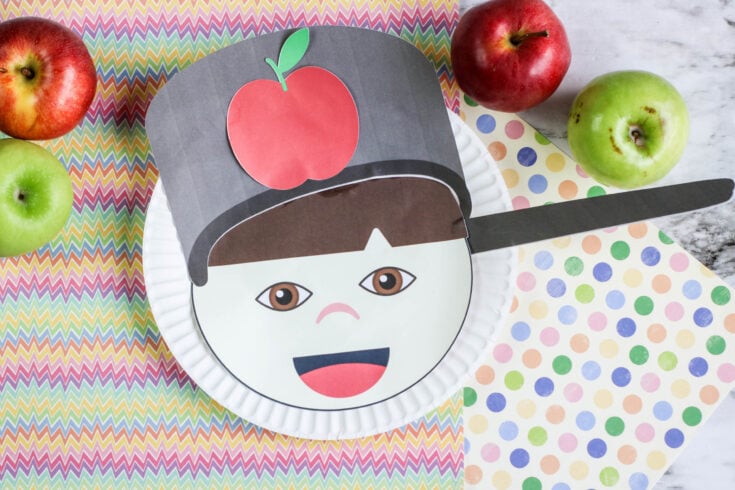 Johnny Appleseed Paper Plate featured